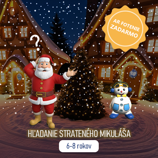 Hľadanie strateného Mikuláša (6 - 8 rokov): interaktívna rodinná hra